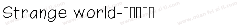 Strange world字体转换